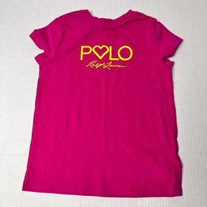 Polo Ralph Lauren Pink Sz L  Polo Heart logo